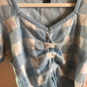 Forever 21 Small Sweetheart Neck Crop Sweater